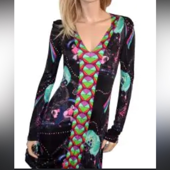Custo Barcelona Dresses & Skirts - Custo Barcelona Multicolor Long Sleeve Dress Medium